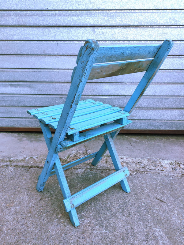 silla plegable espectaculo circo madera 45-77x40x42 t200u